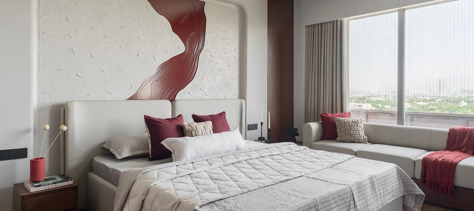 Master bedroom at Ayaan
