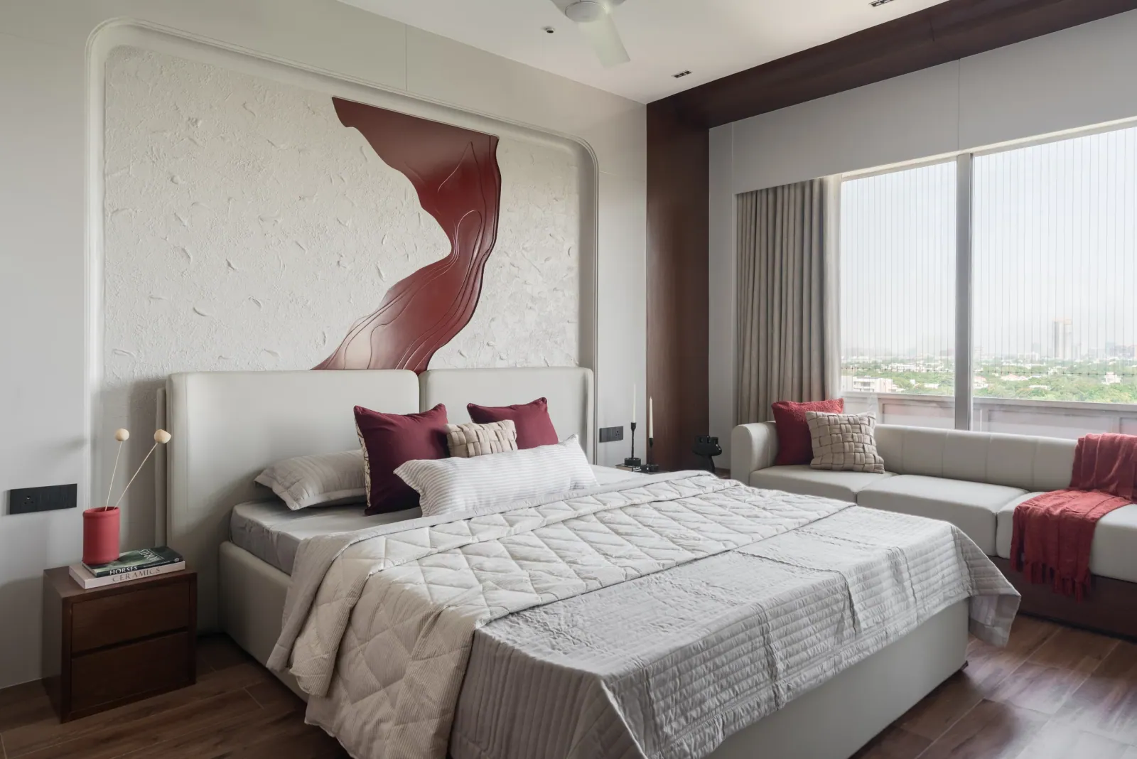 Master bedroom at Ayaan, interior design by Ekaya Design Studio