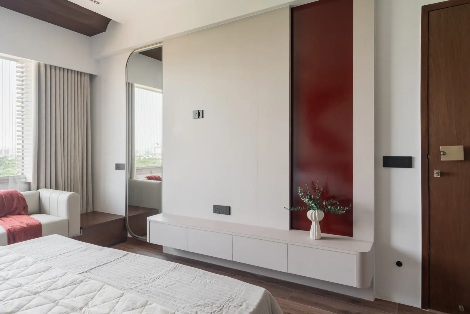 Master bedroom at Ayaan, interior design by Ekaya Design Studio