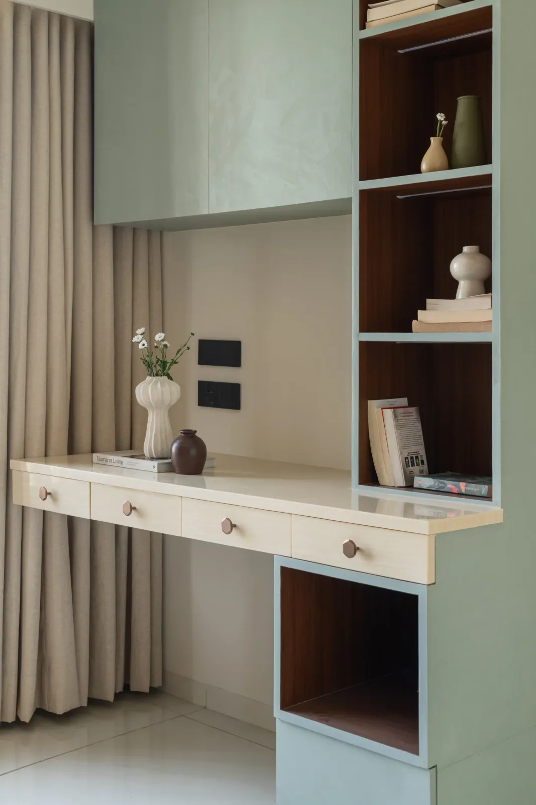 Study desk at Ayaan, interior design by Ekaya Design Studio