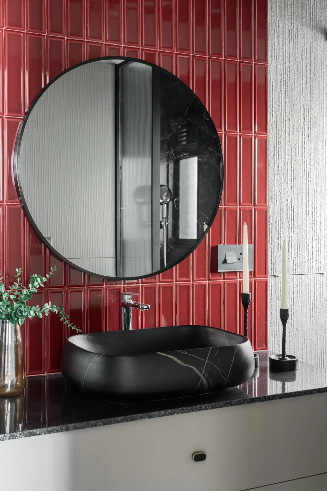 Powder room at Ayaan, interior design by Ekaya Design Studio