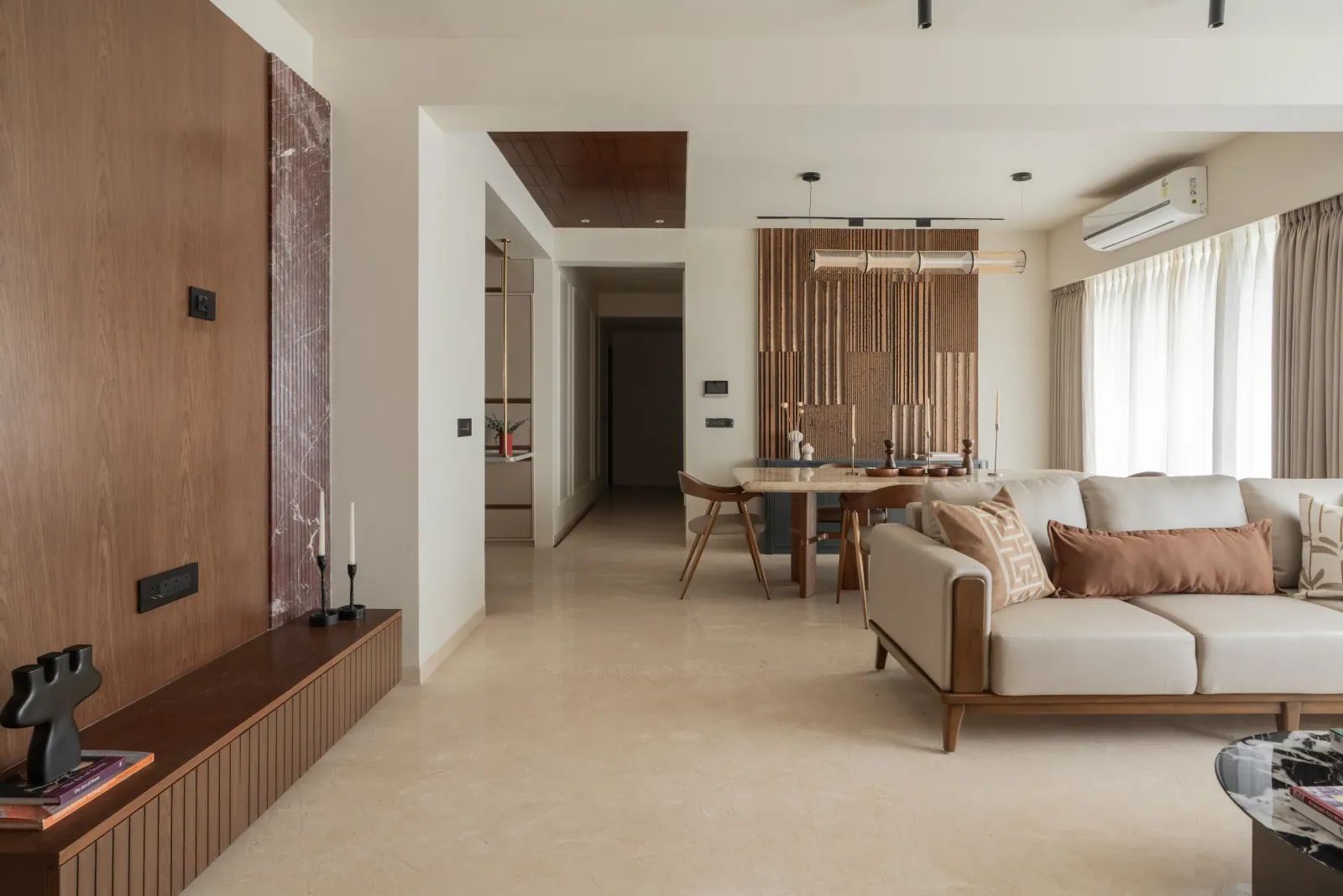Living room at Ayaan, interior design by Ekaya Design Studio