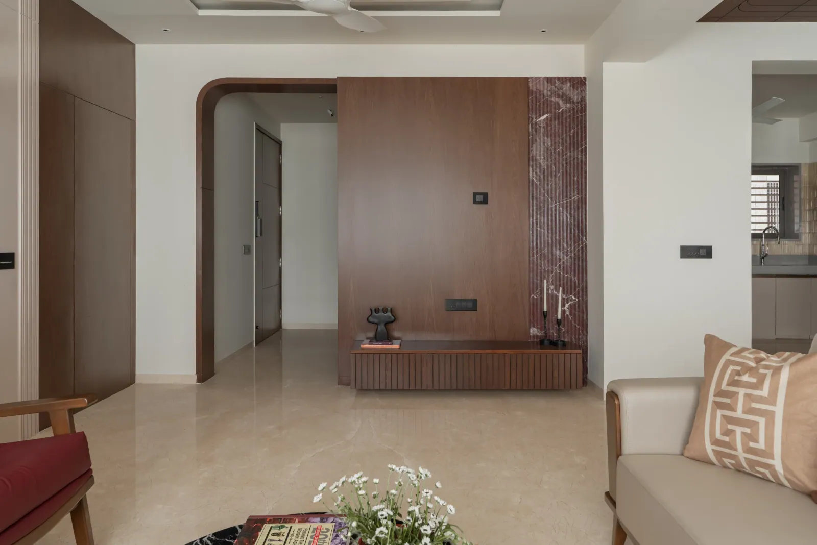 Living room at Ayaan, interior design by Ekaya Design Studio