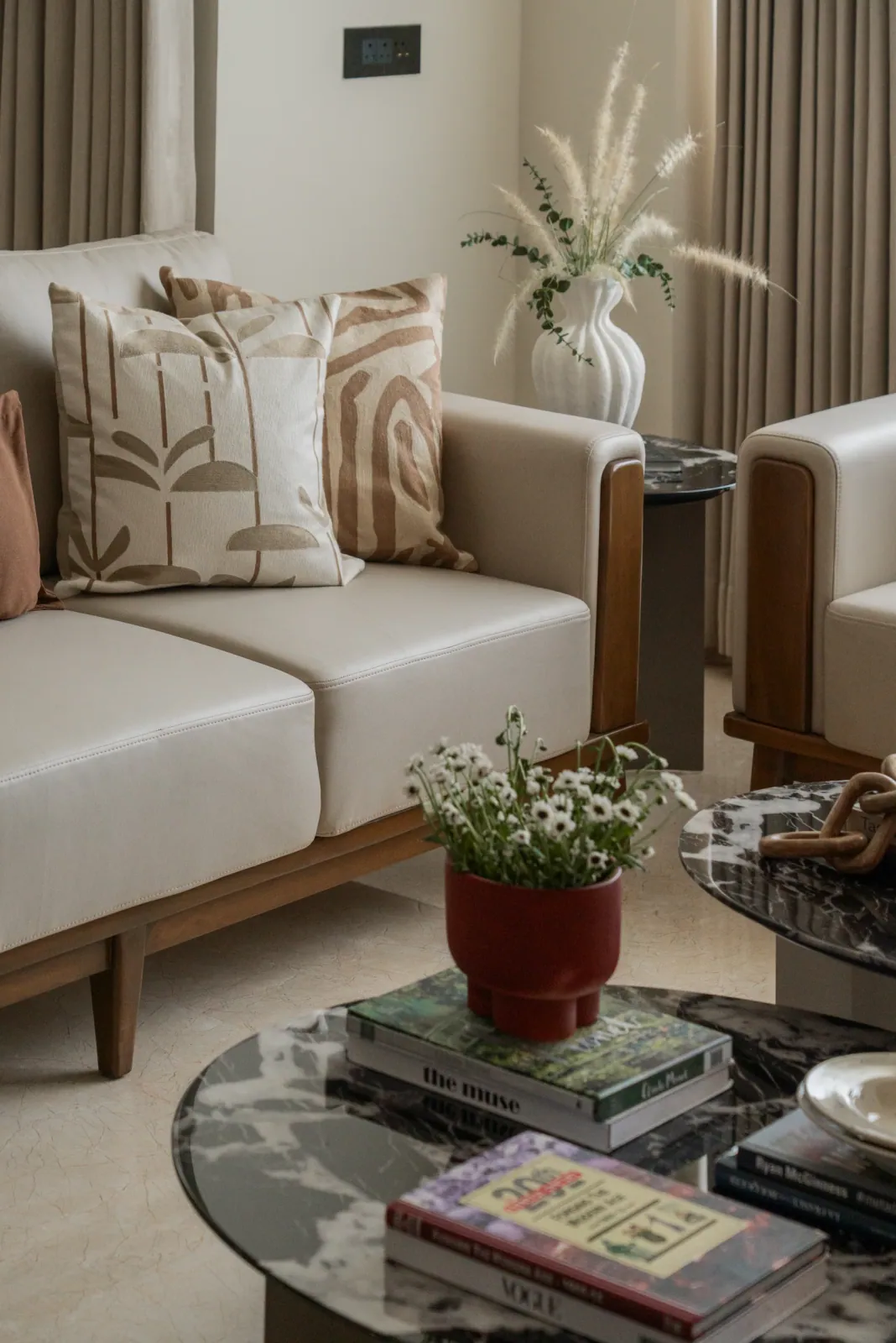 Living room at Ayaan, interior design by Ekaya Design Studio