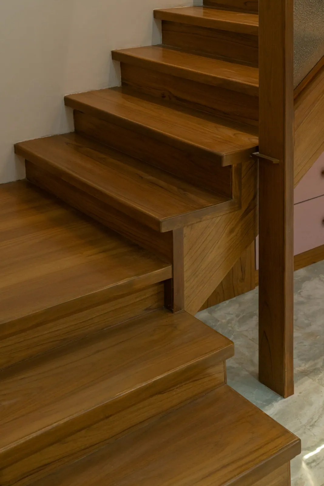 Staircase detail at Bouganville, interior design by Ekaya Design Studio
