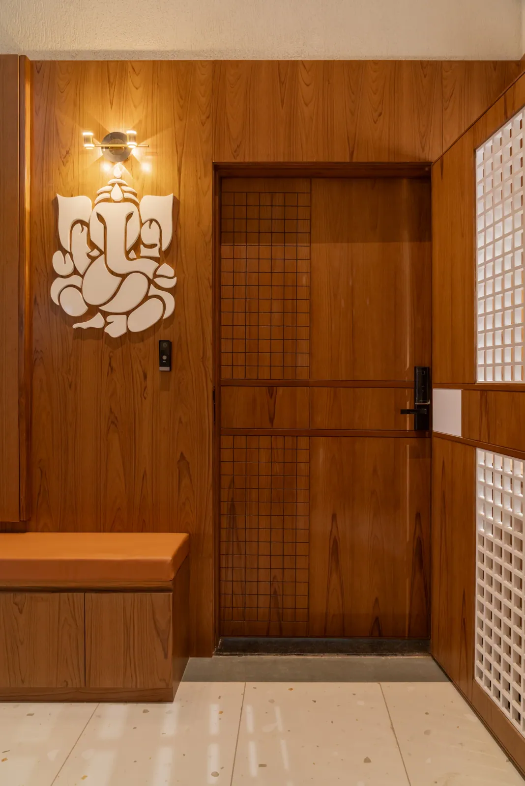 Entrance foyer at Bouganville, interior design by Ekaya Design Studio