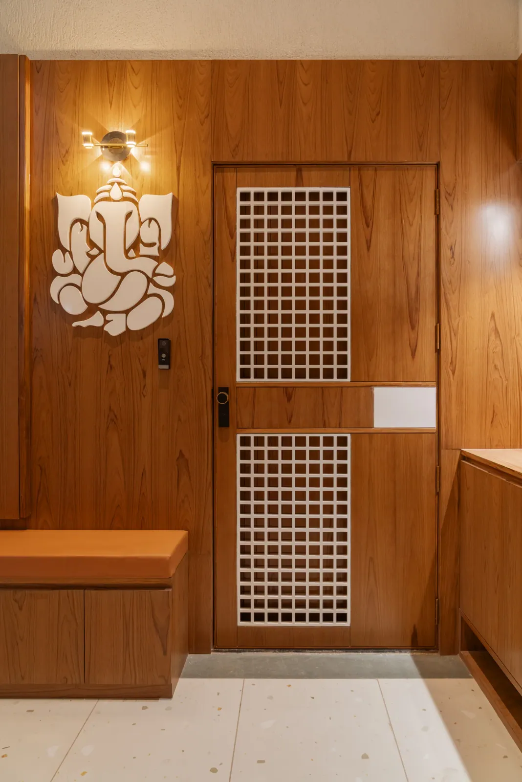 Entrance foyer at Bouganville, interior design by Ekaya Design Studio