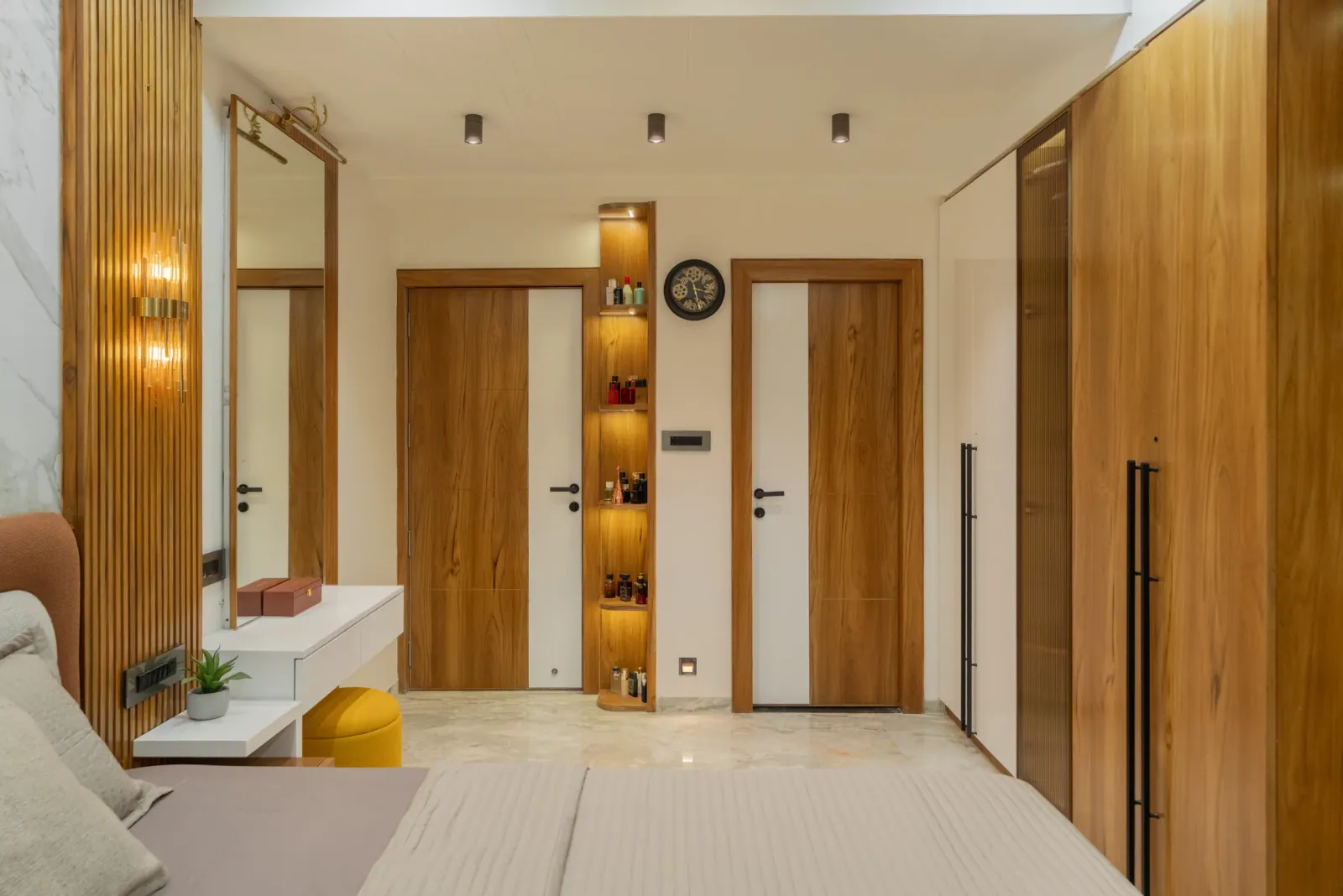 Master bedroom at Bouganville, interior design by Ekaya Design Studio