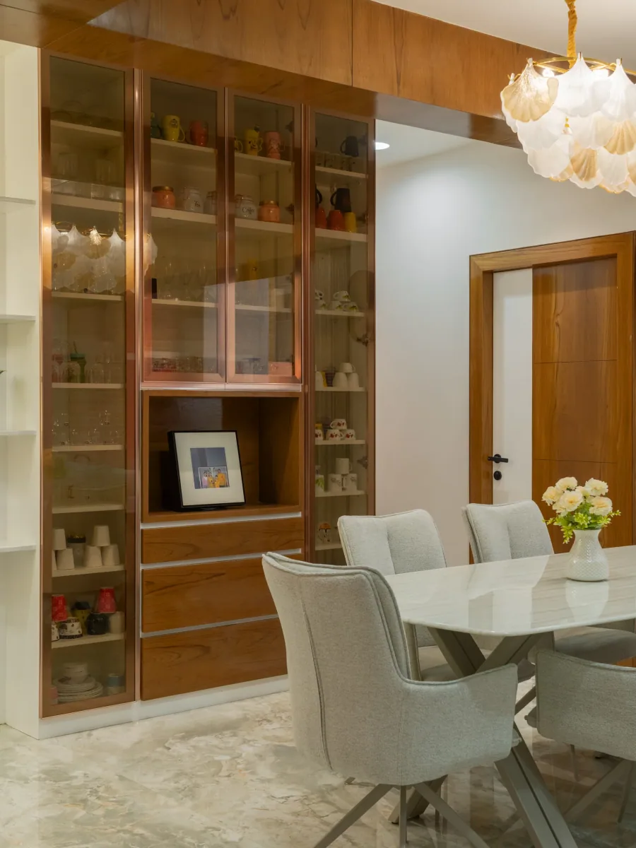 Dining area at Bouganville, interior design by Ekaya Design Studio