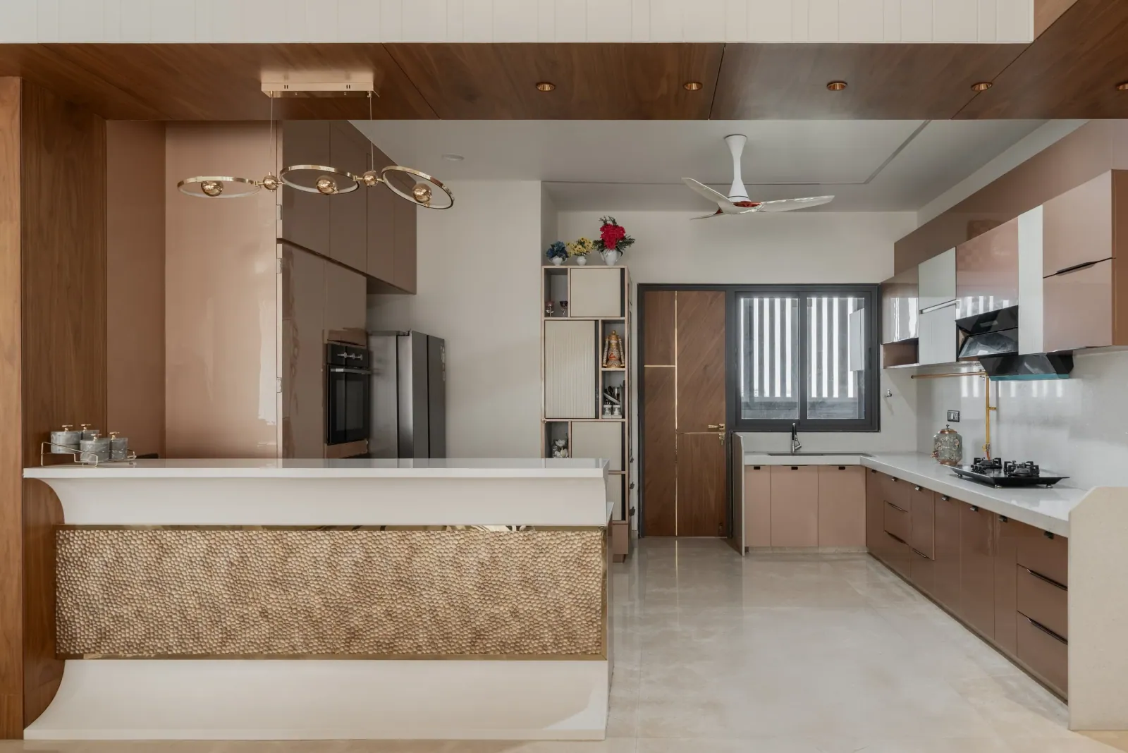 Kitchen at Untitled Duplex (Editorial Submission), interior design by Ekaya Design Studio