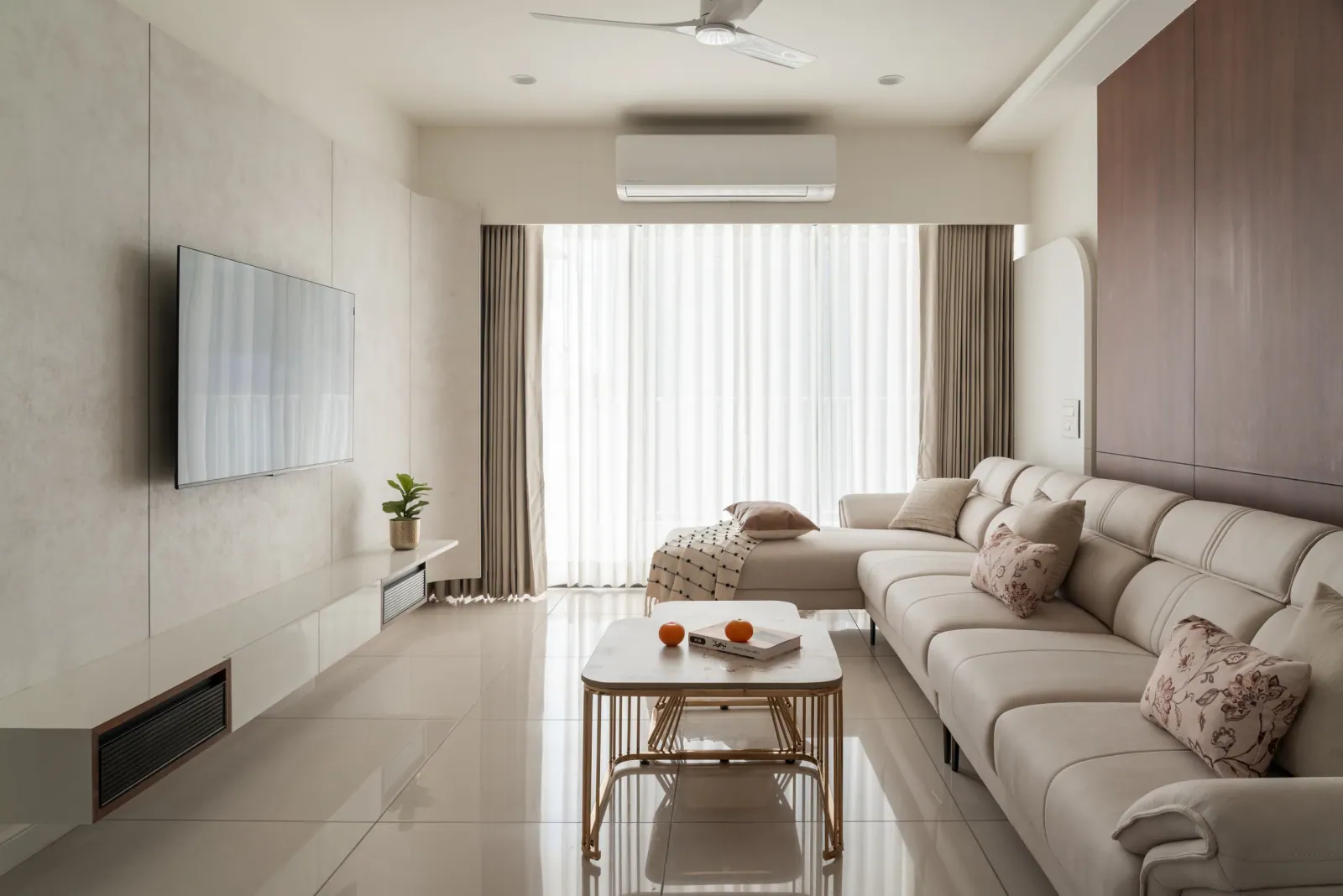Living room at Emerald 3, interior design by Ekaya Design Studio