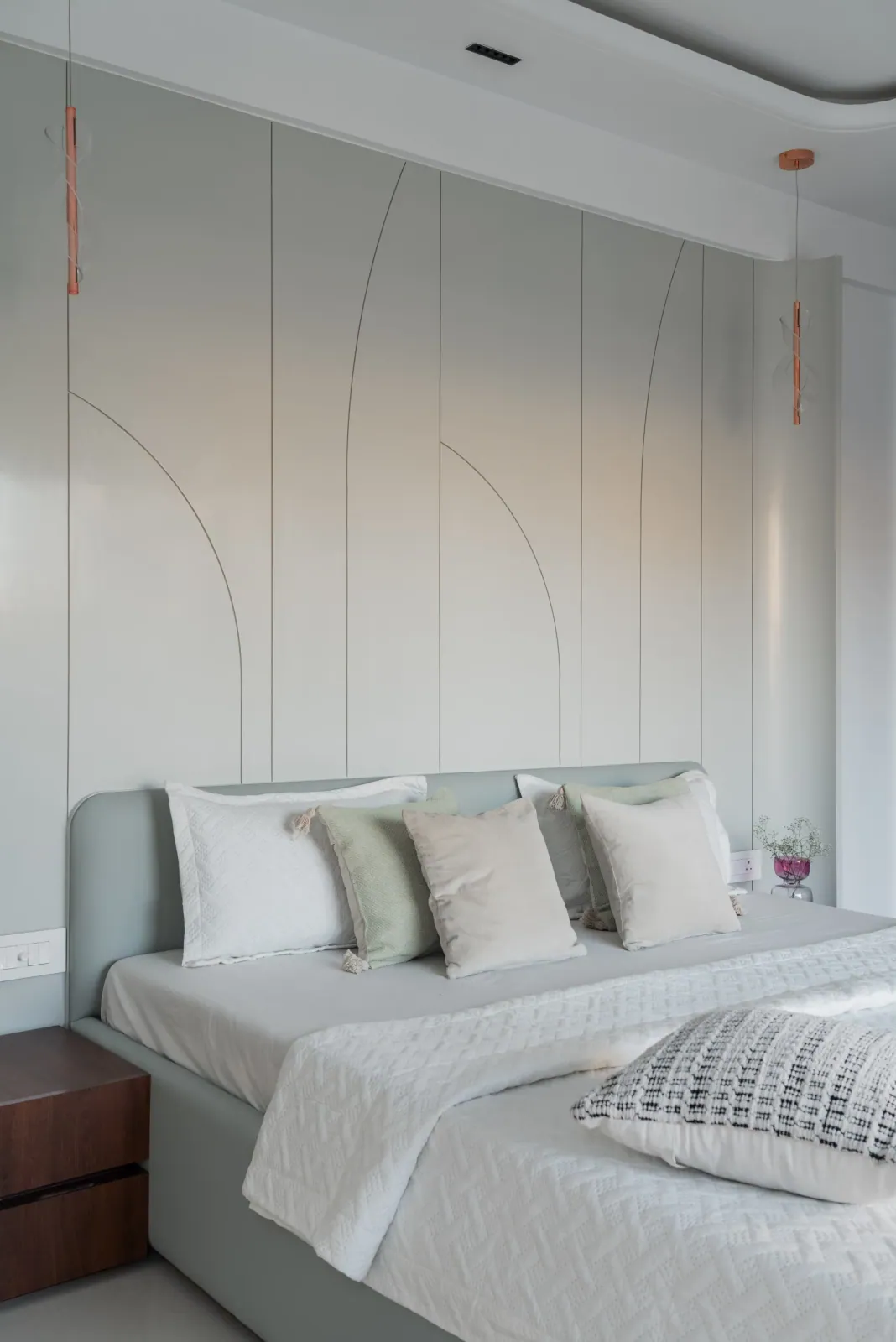 Guest bedroom at Emerald 3, interior design by Ekaya Design Studio