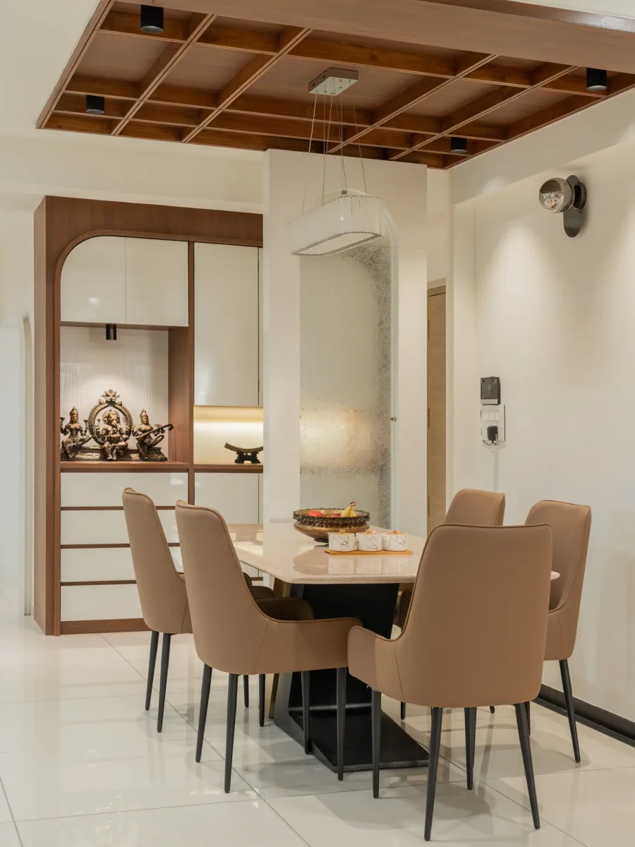Dining area at Emerald 3, interior design by Ekaya Design Studio