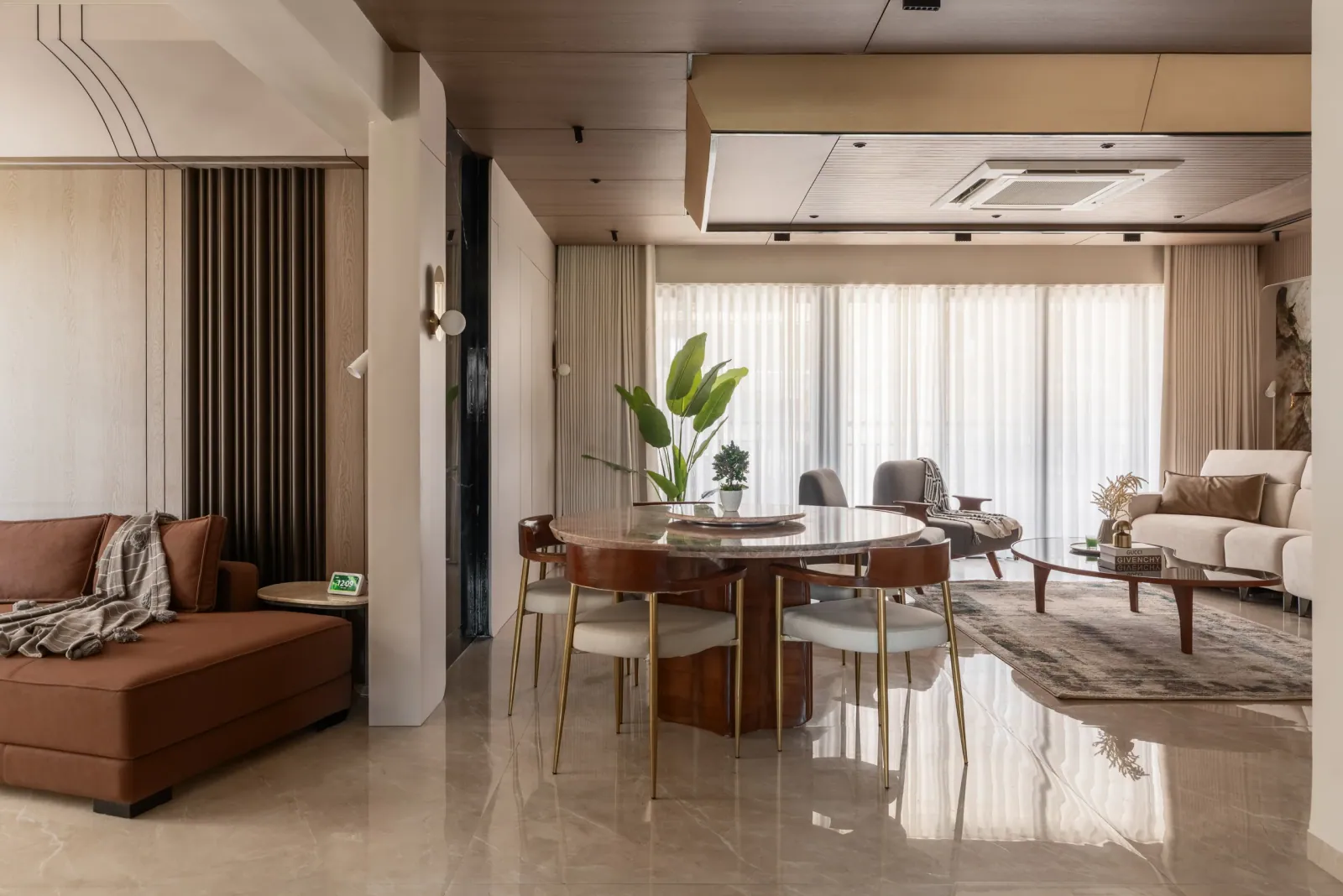 Living room at Greenwood, interior design by Ekaya Design Studio