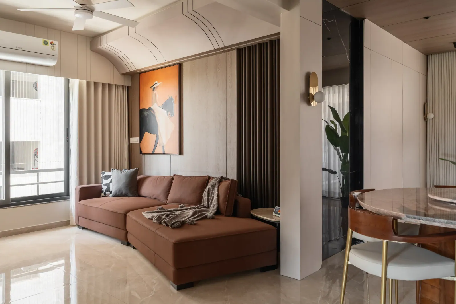 Living room at Greenwood, interior design by Ekaya Design Studio