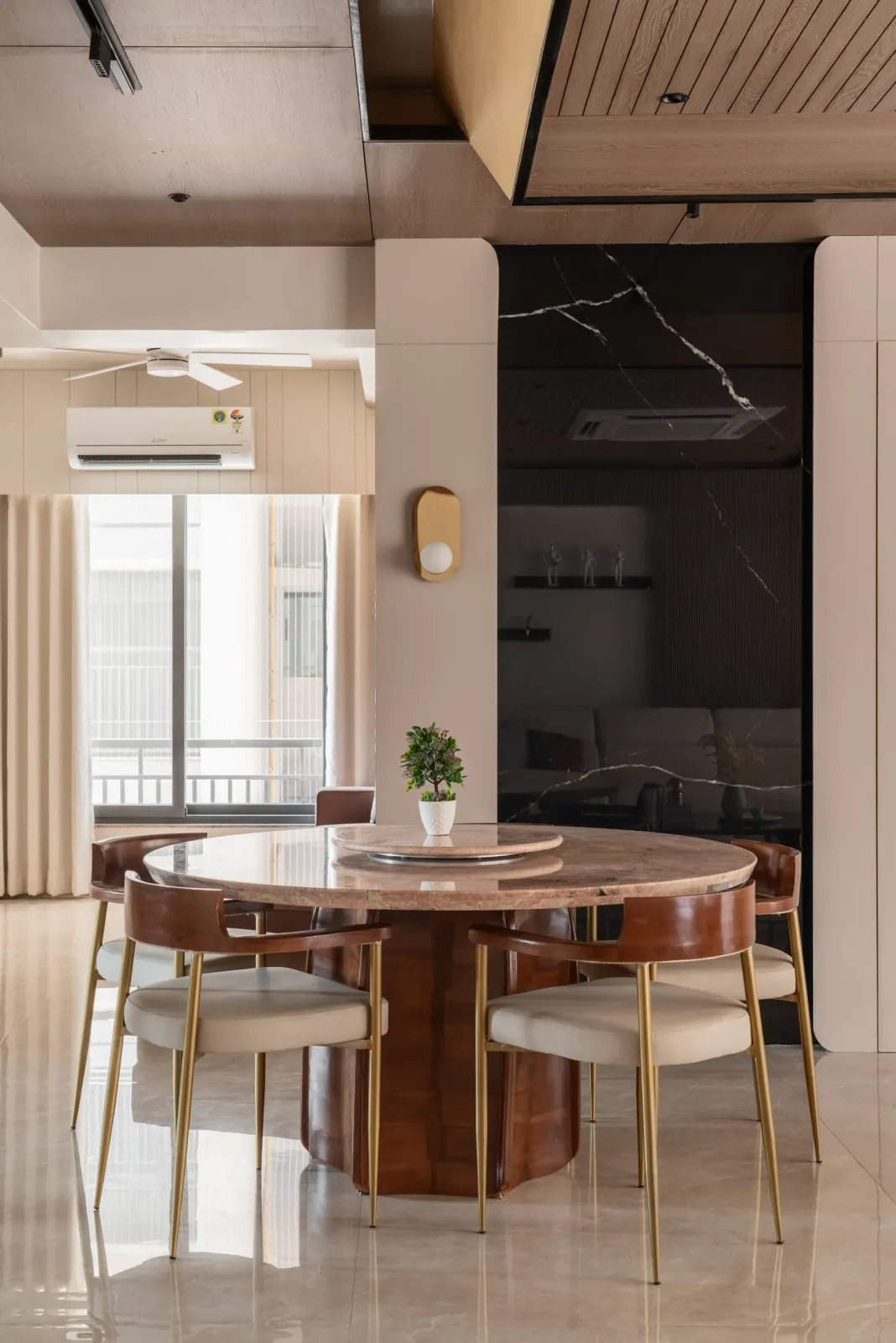 Dining area at Greenwood, interior design by Ekaya Design Studio