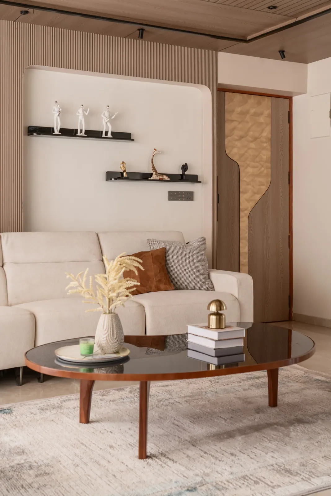 Living room at Greenwood, interior design by Ekaya Design Studio