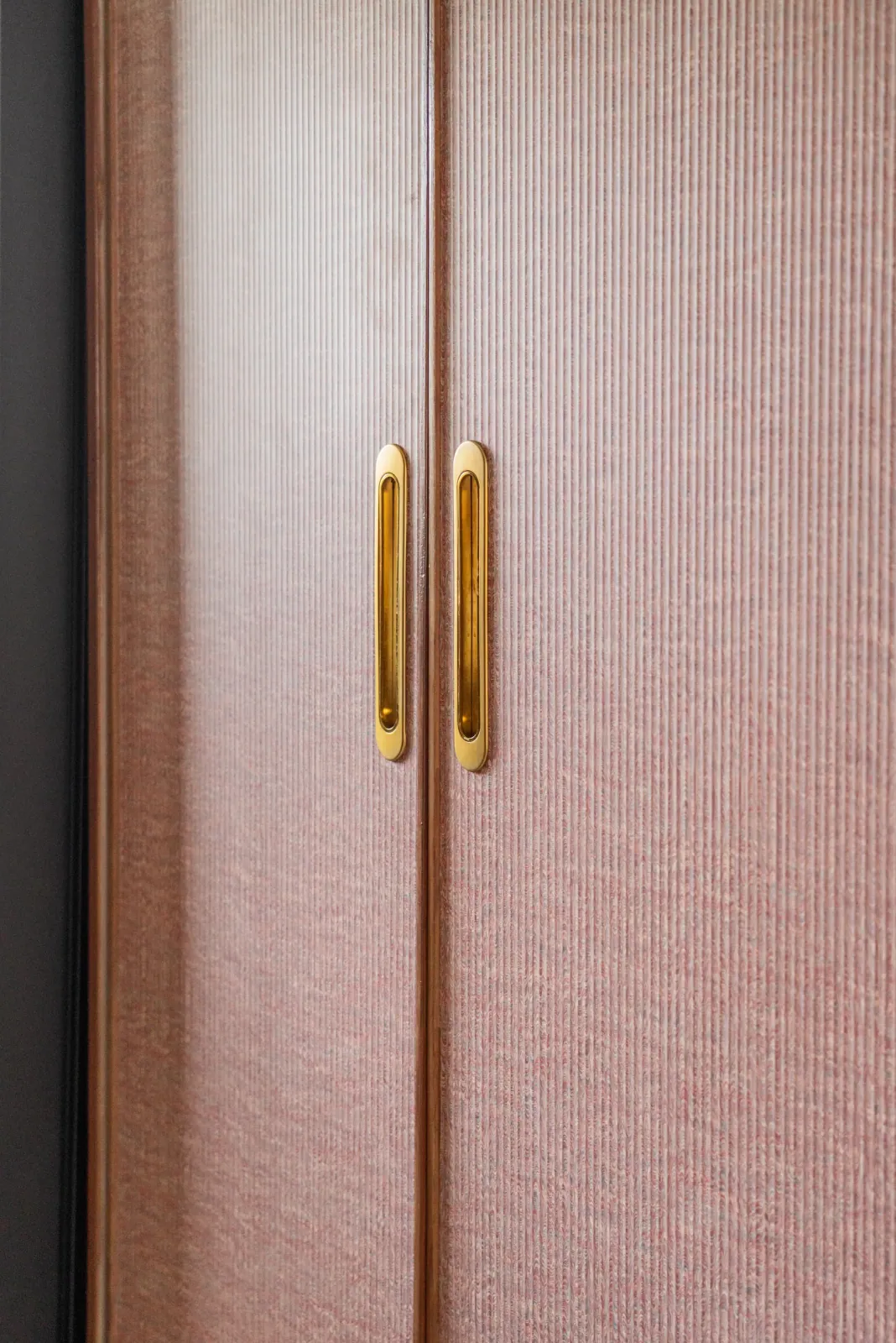 Wardrobe detail at Greenwood, interior design by Ekaya Design Studio