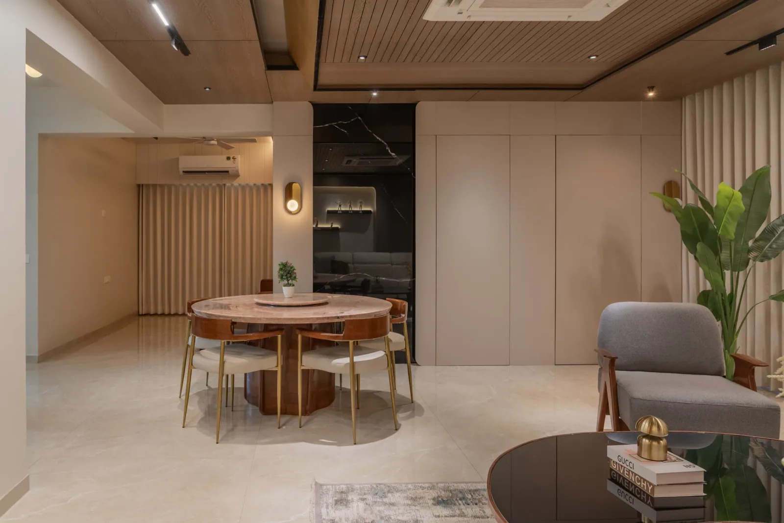 Dining area at Greenwood, interior design by Ekaya Design Studio