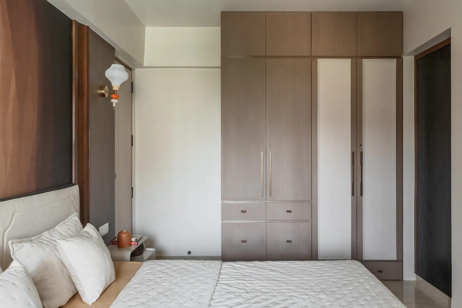 Master bedroom at Greenwood, interior design by Ekaya Design Studio