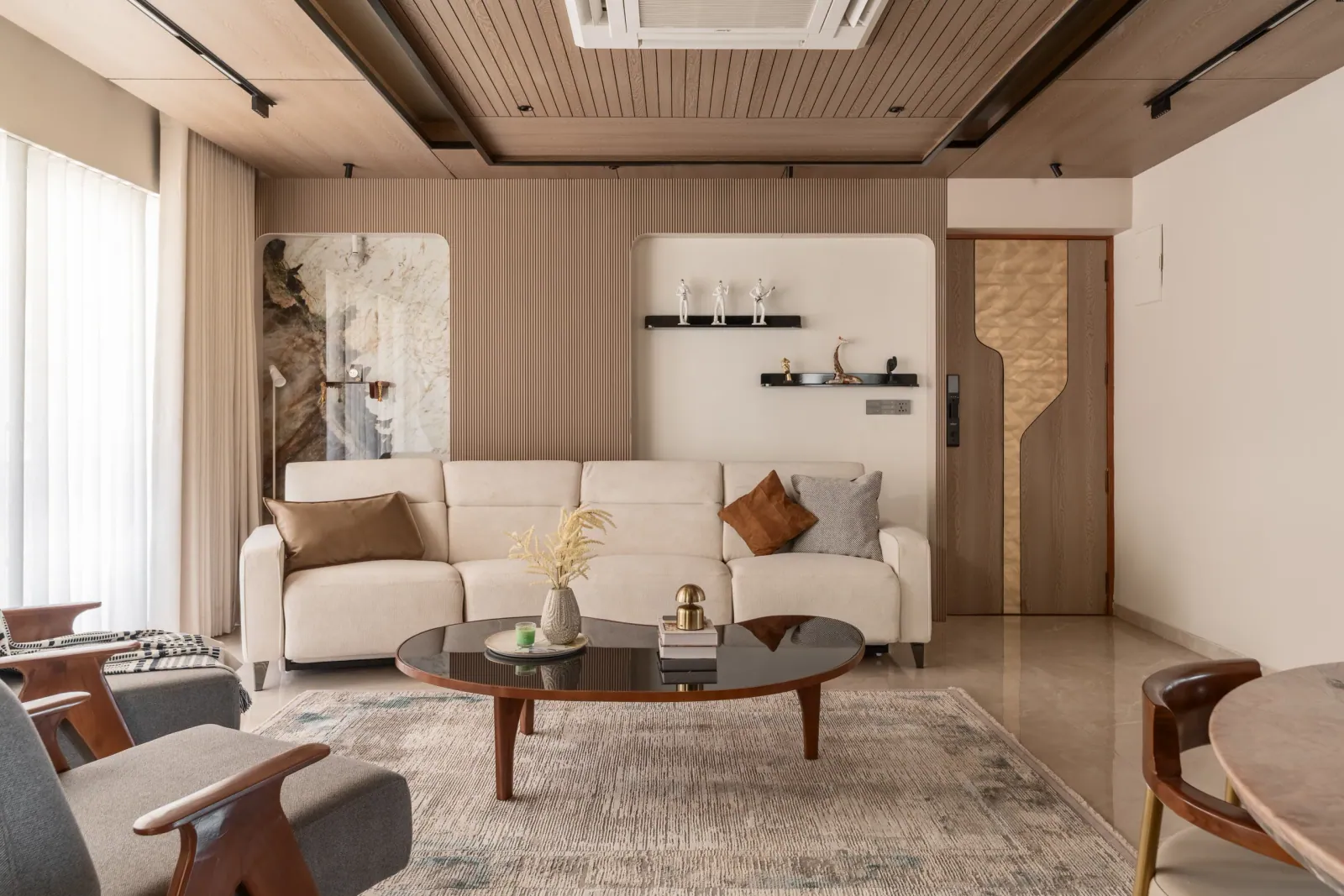 Living room at Greenwood, interior design by Ekaya Design Studio
