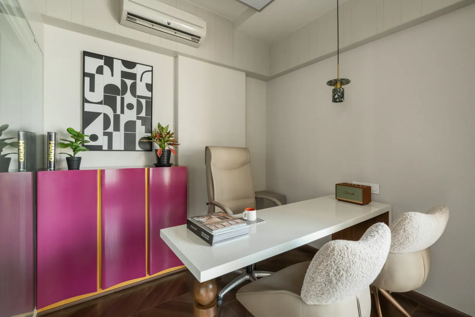 Principal's cabin at Ekaya Design Studio Office, interior design by Ekaya Design Studio