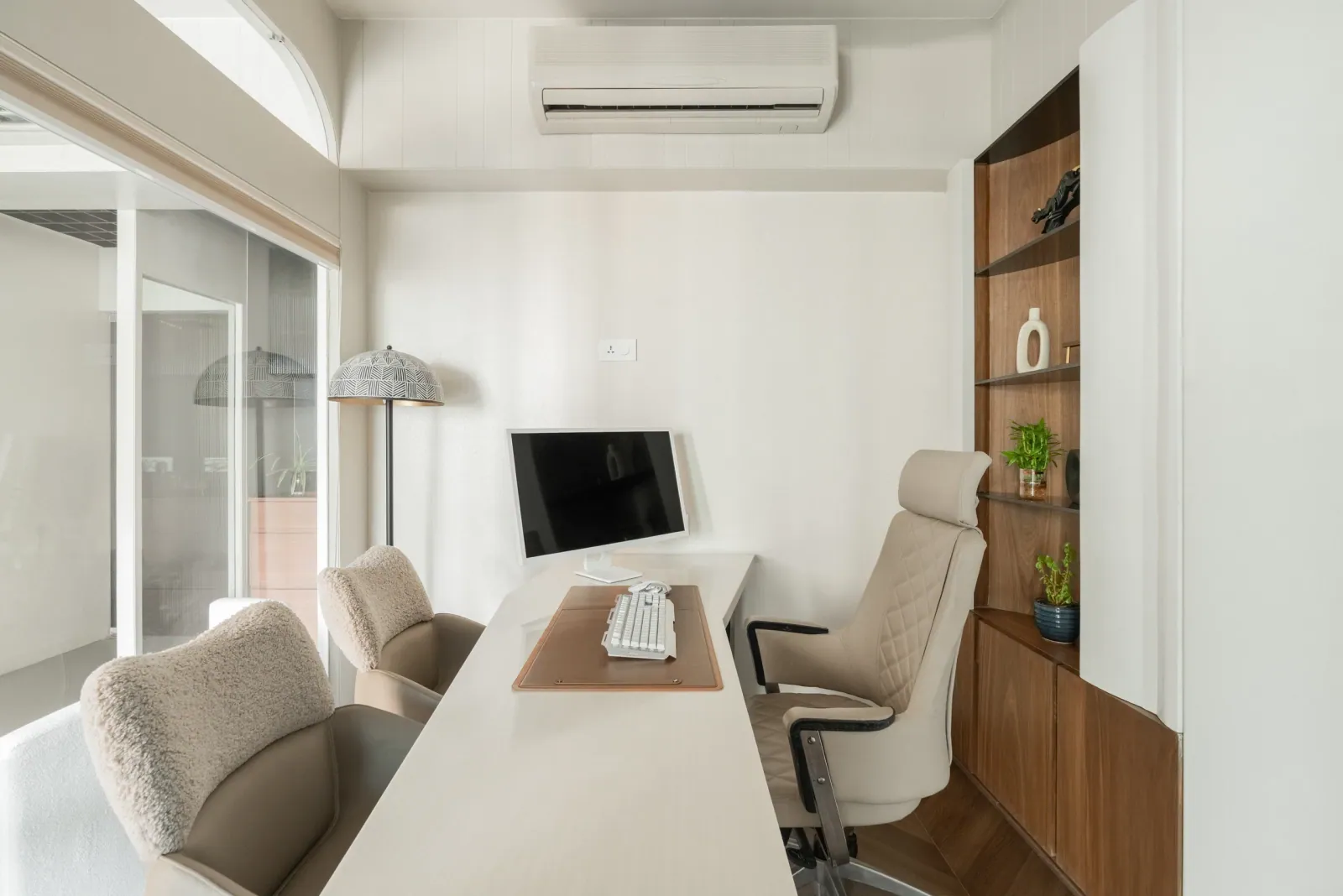Designer's cabin at Ekaya Design Studio Office, interior design by Ekaya Design Studio