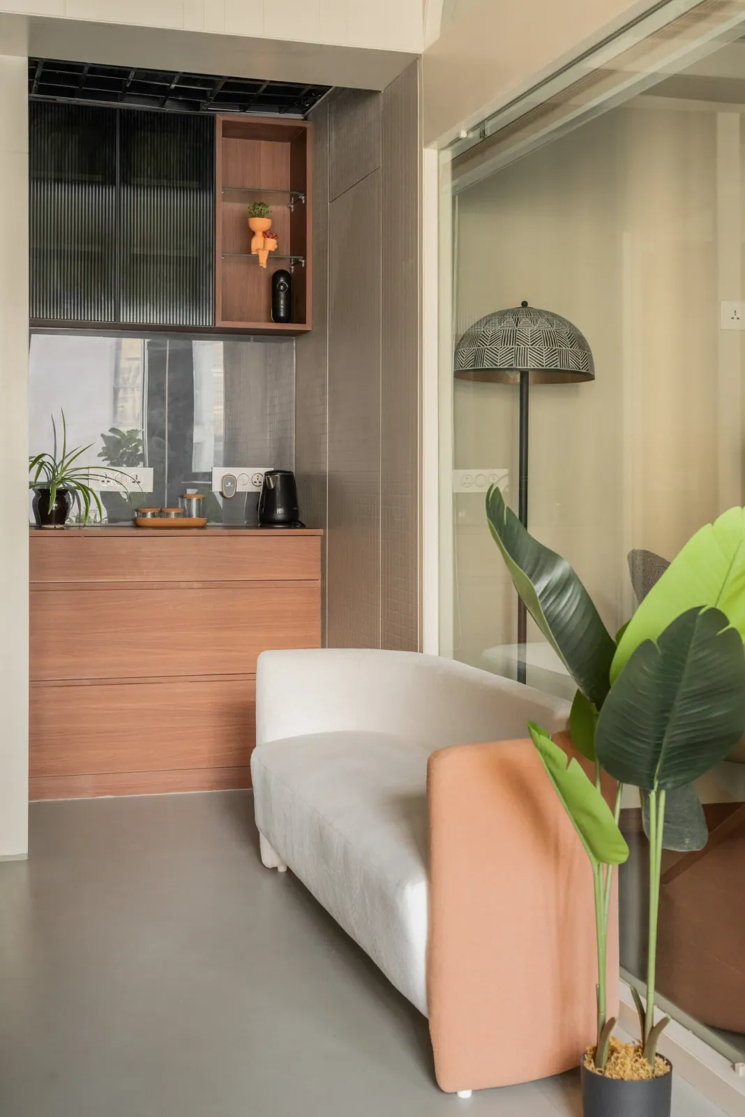Reception lounge at Ekaya Design Studio Office, interior design by Ekaya Design Studio