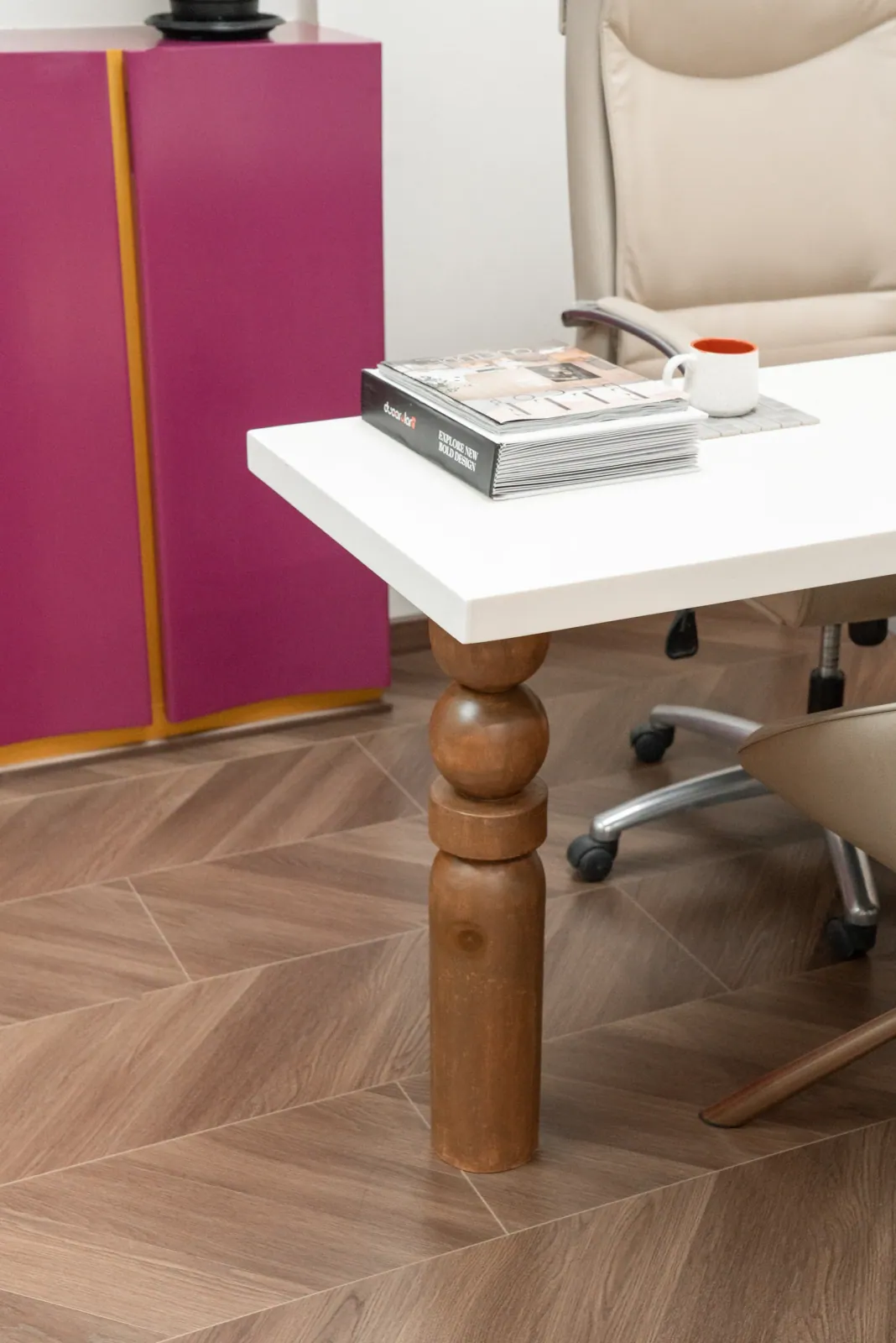 Principal's cabin at Ekaya Design Studio Office, interior design by Ekaya Design Studio