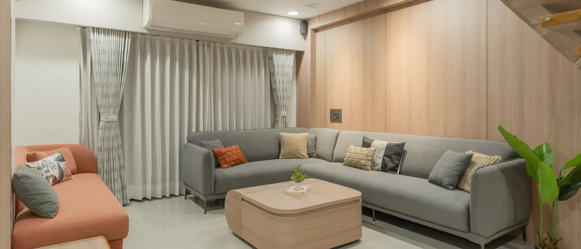 Living room at Pushkar, interior design by Ekaya Design Studio