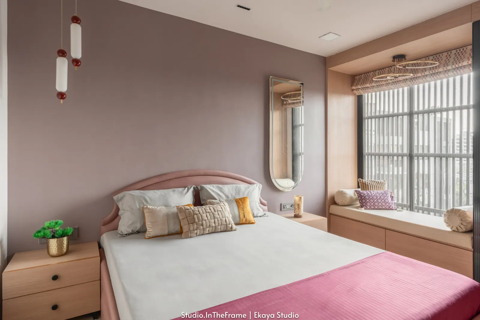 Bedroom at Pushkar, interior design by Ekaya Design Studio
