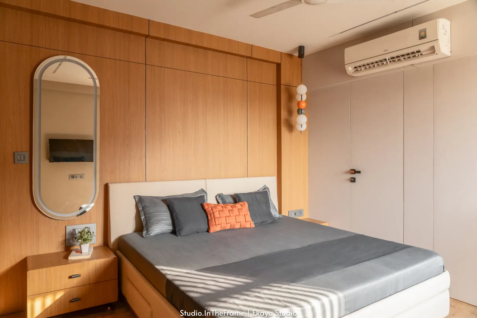 Master bedroom at Pushkar, interior design by Ekaya Design Studio