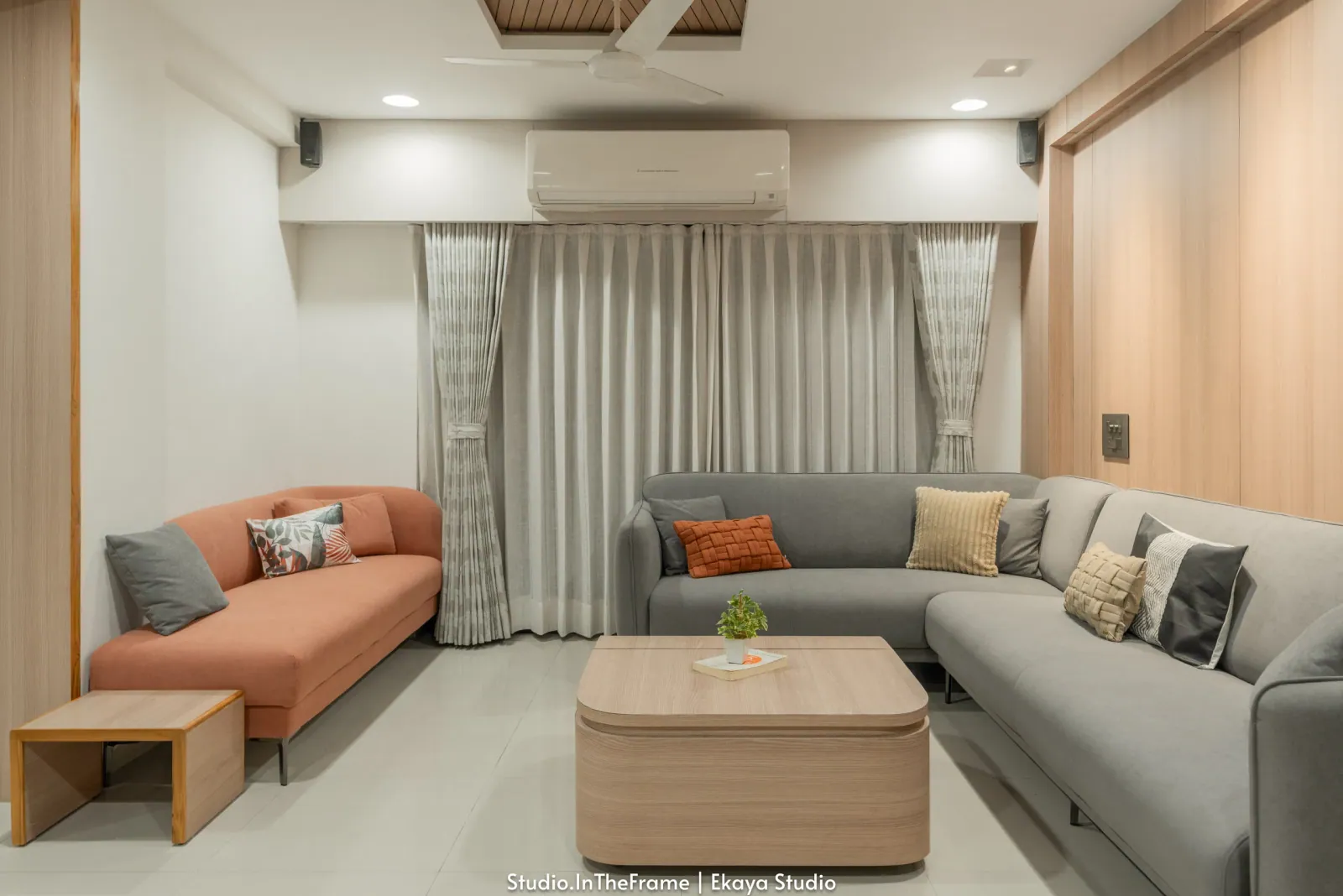 Living room at Pushkar, interior design by Ekaya Design Studio