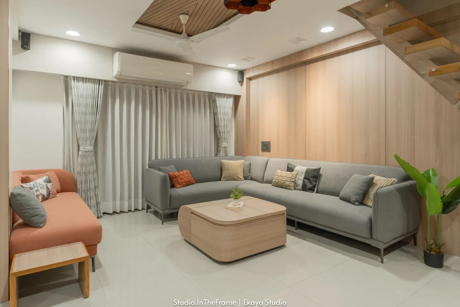 Living room at Pushkar, interior design by Ekaya Design Studio