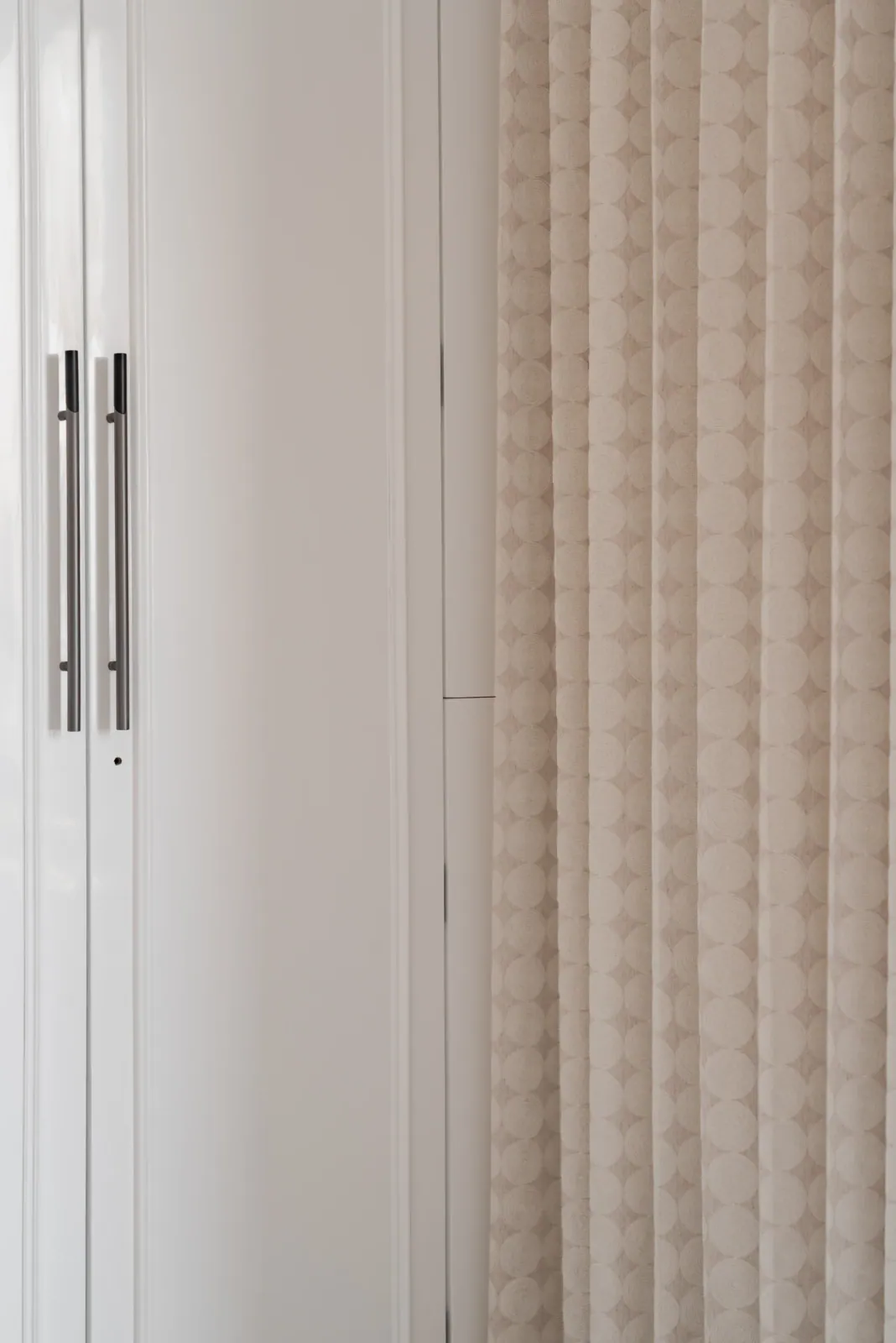 Master bedroom at Satyamev Serene, interior design by Ekaya Design Studio