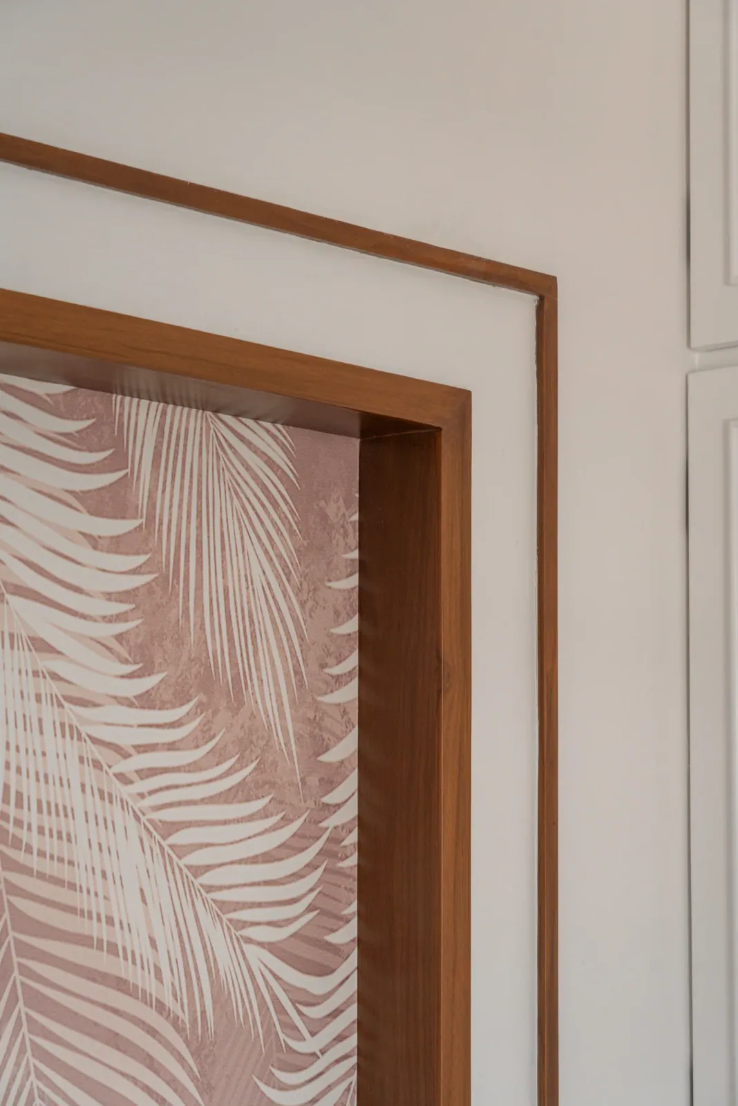 Master bedroom at Satyamev Serene, interior design by Ekaya Design Studio