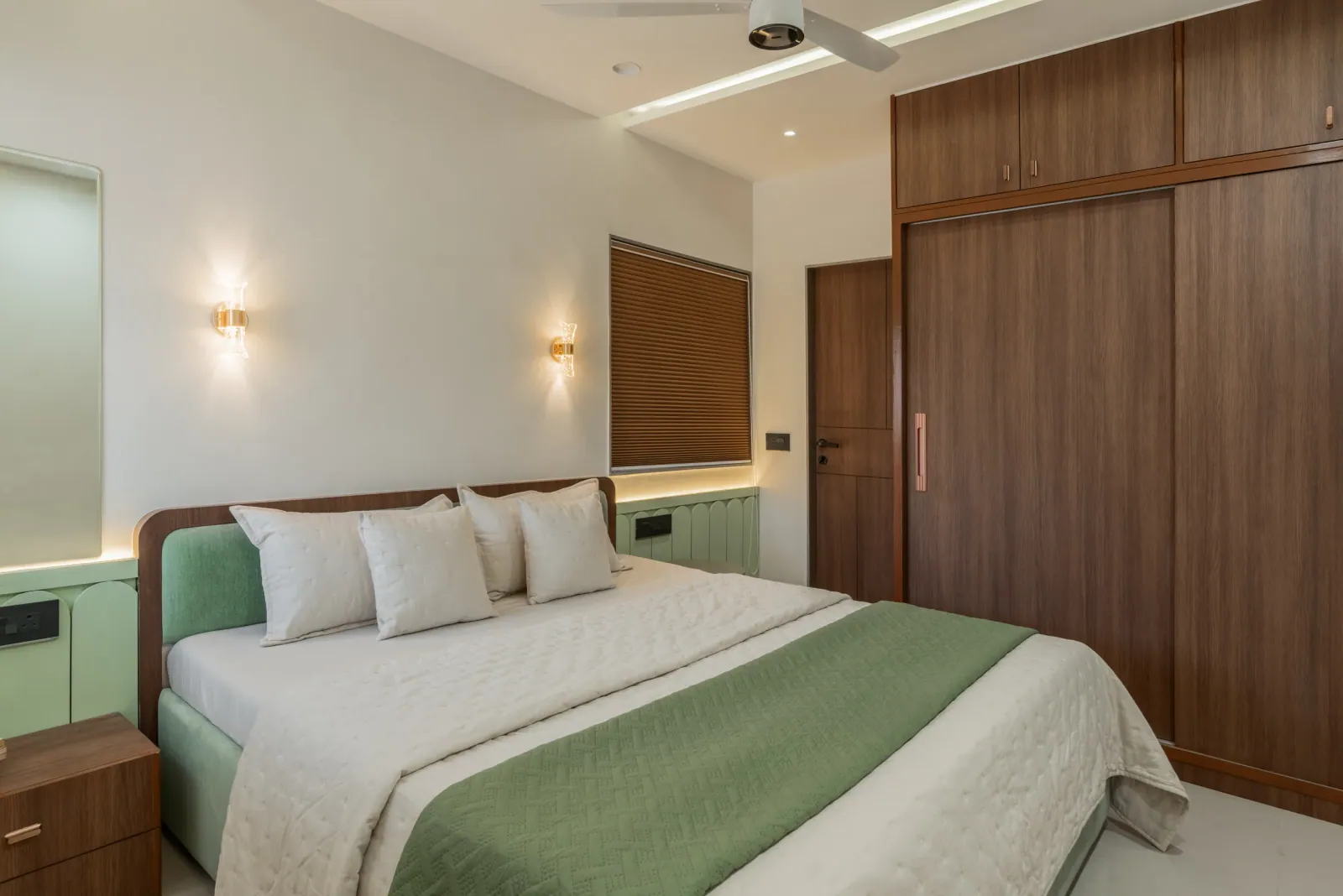 Bedroom at Suryavanshi, interior design by Ekaya Design Studio